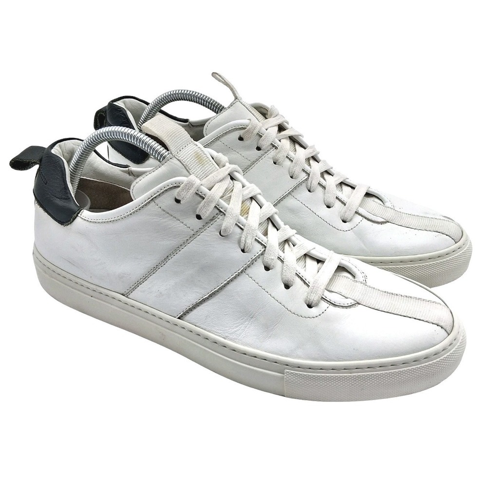 Daniel Patrick Shoes Mens EU 44 US 11 White Leather Low Top Casual Sneakers